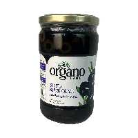زیتون شور مشکی اسلایس شیشه 680گرم ارگانو