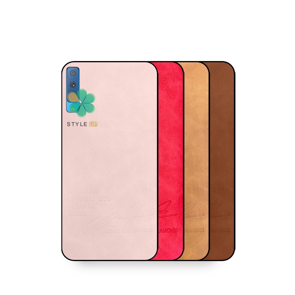 کاور چرم گوشی سامسونگ Samsung Galaxy A7 2018 طرح Autograph