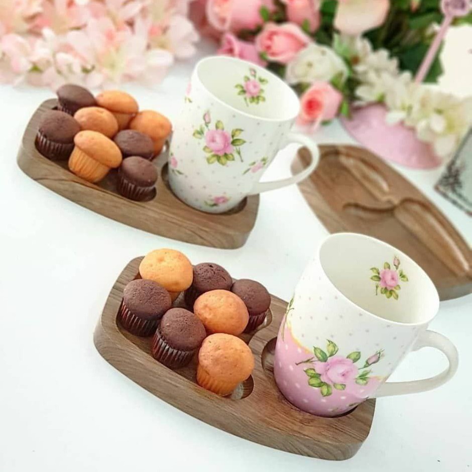 زیرلیوانی چوبی