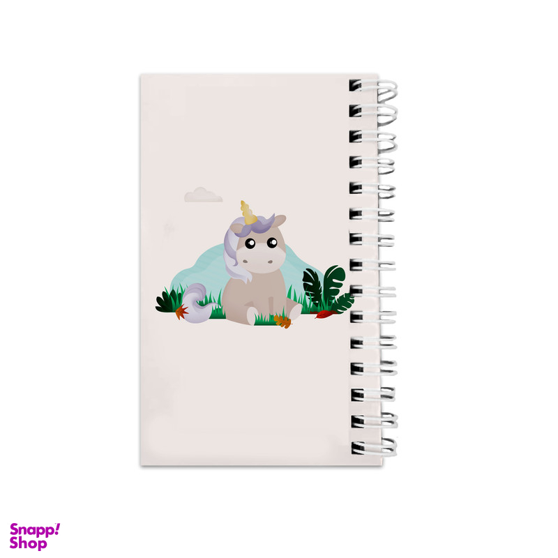 دفترچه یادداشت ۶۴ برگ مدل To Do List طرح یونیکورن و گل کد bambi14271