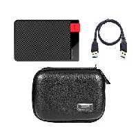 هارددیسک اکسترنال سیلیکون پاور مدل D30 ظرفیت یک ترابایت به همراه کیف