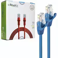 کابل 10 متری شبکه CAT5 رویال Royal پک کارتنی