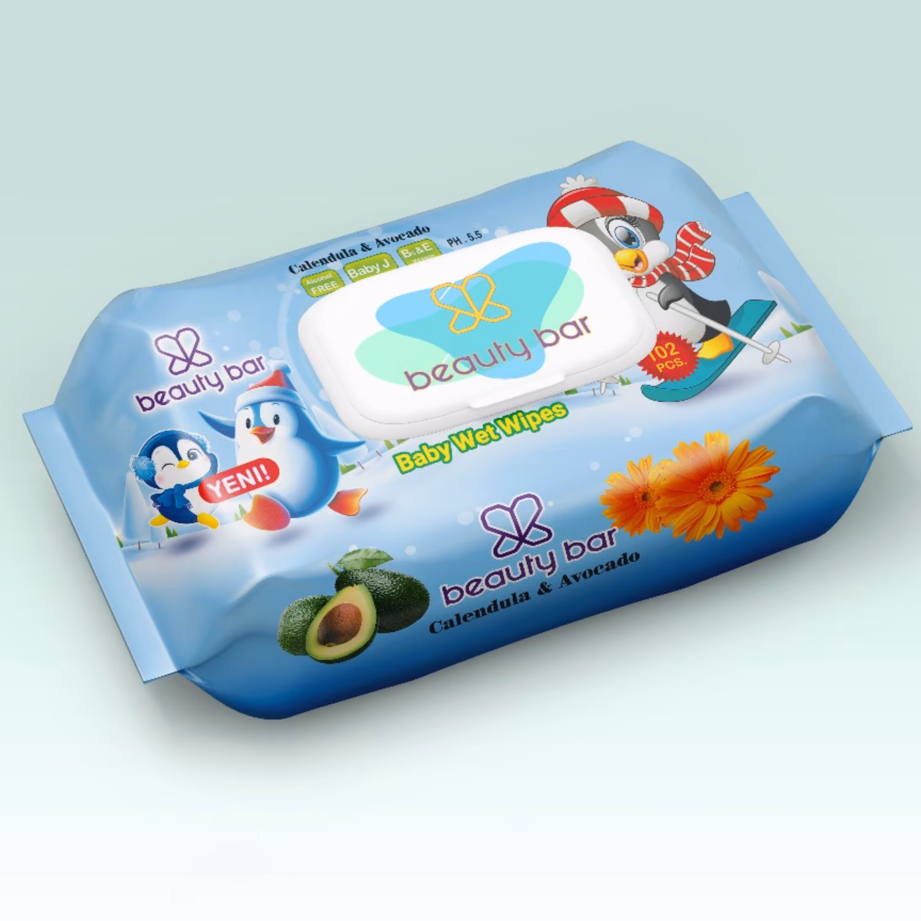 دستمال مرطوب -همراه ارسال بروشور و توضیحات