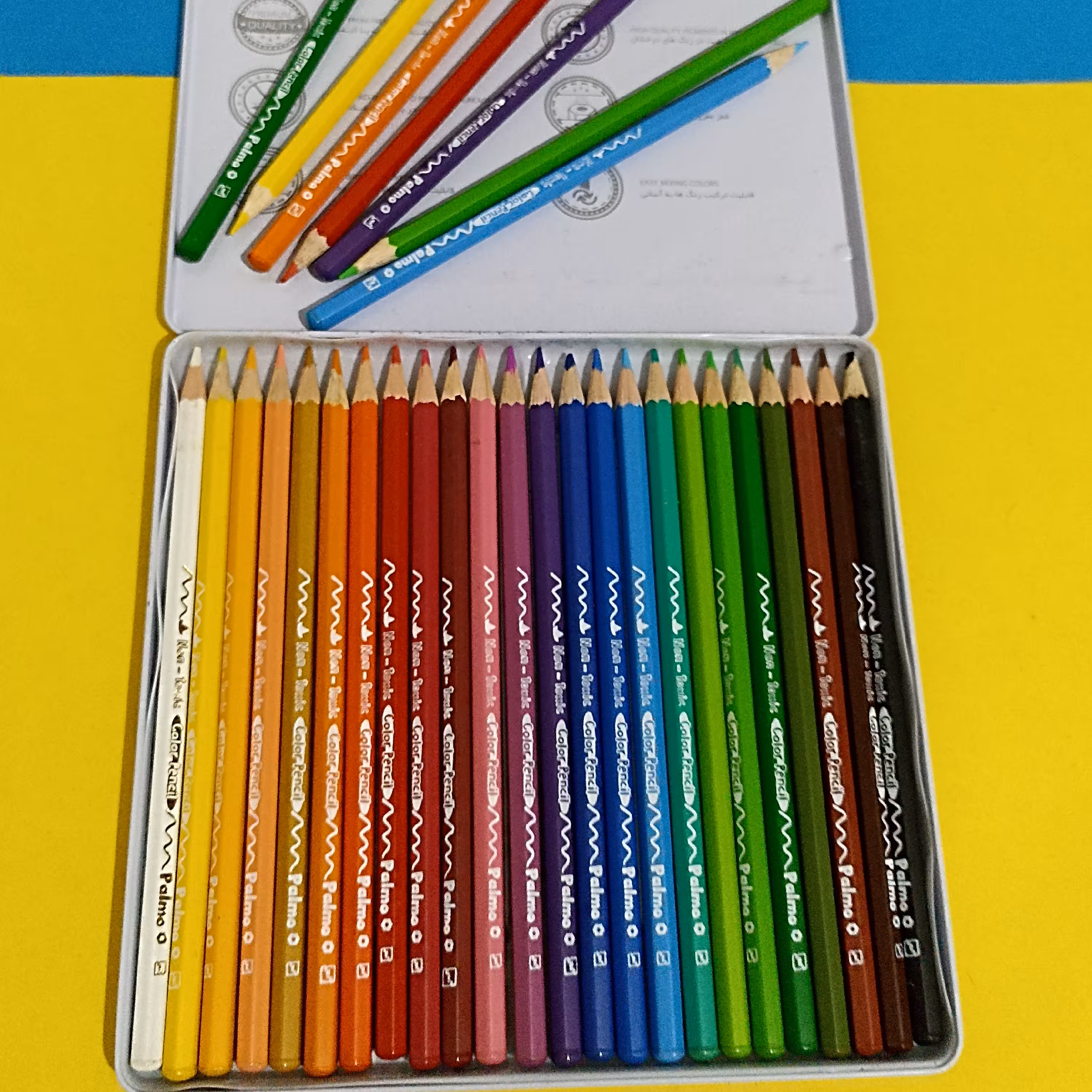 مدادرنگی فلزی24رنگ پالمو