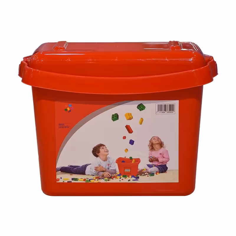 جعبه درب دار لگو و اسباب بازی قرمز کد 85929