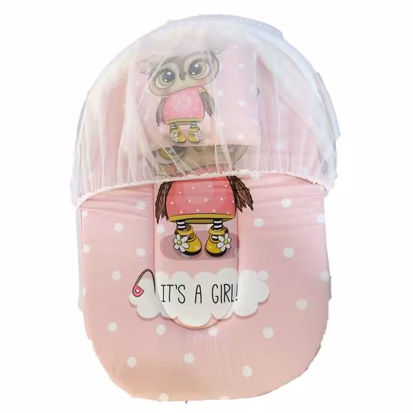 پشه بند نوزادی طرح جغد دخترانه