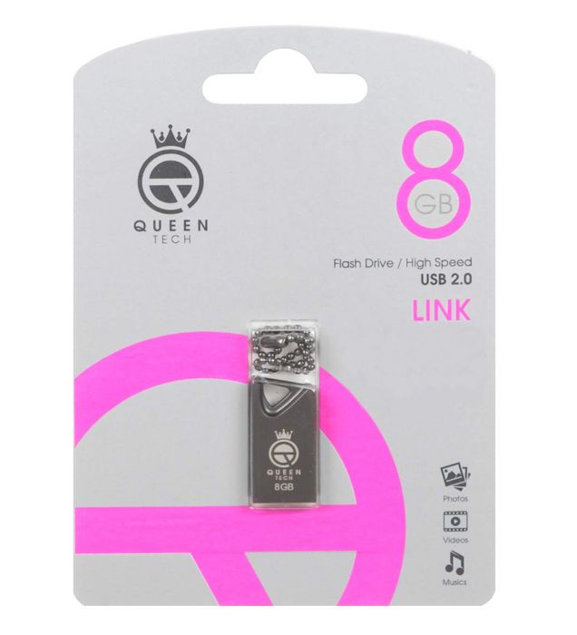 فلش مموری کوئین مدل LINK USB2.0 ظرفیت 8 گیگابایت