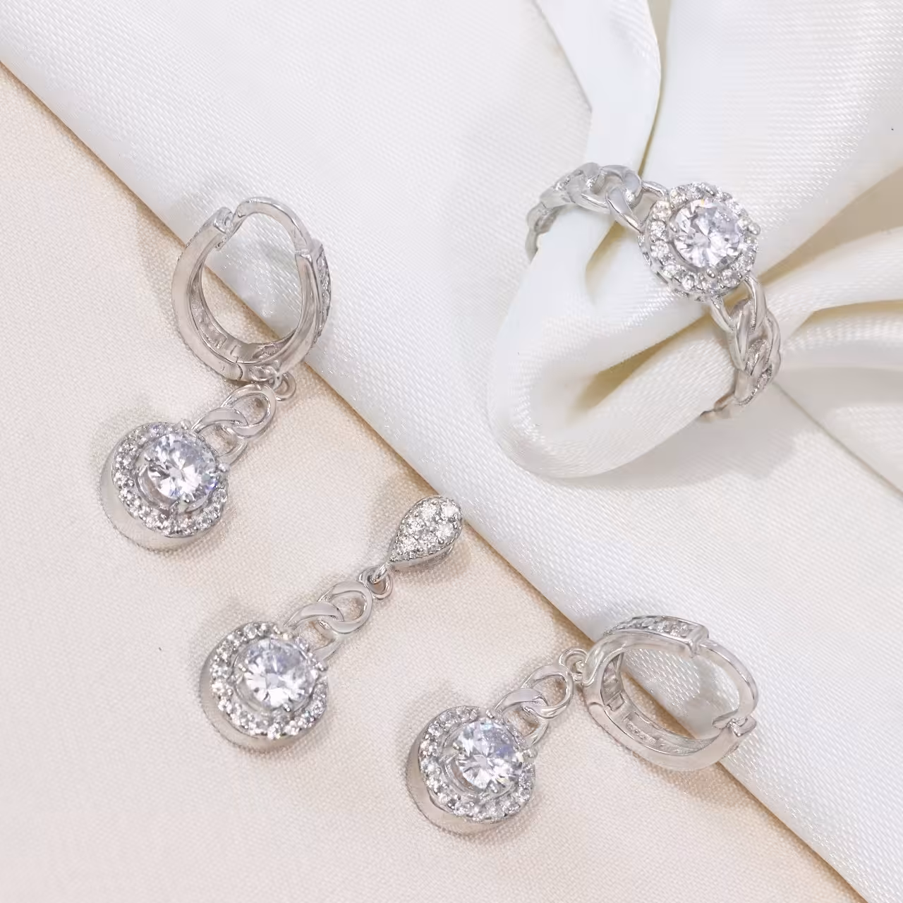 نیم ست نقره میکرو کد S-10239-8.5