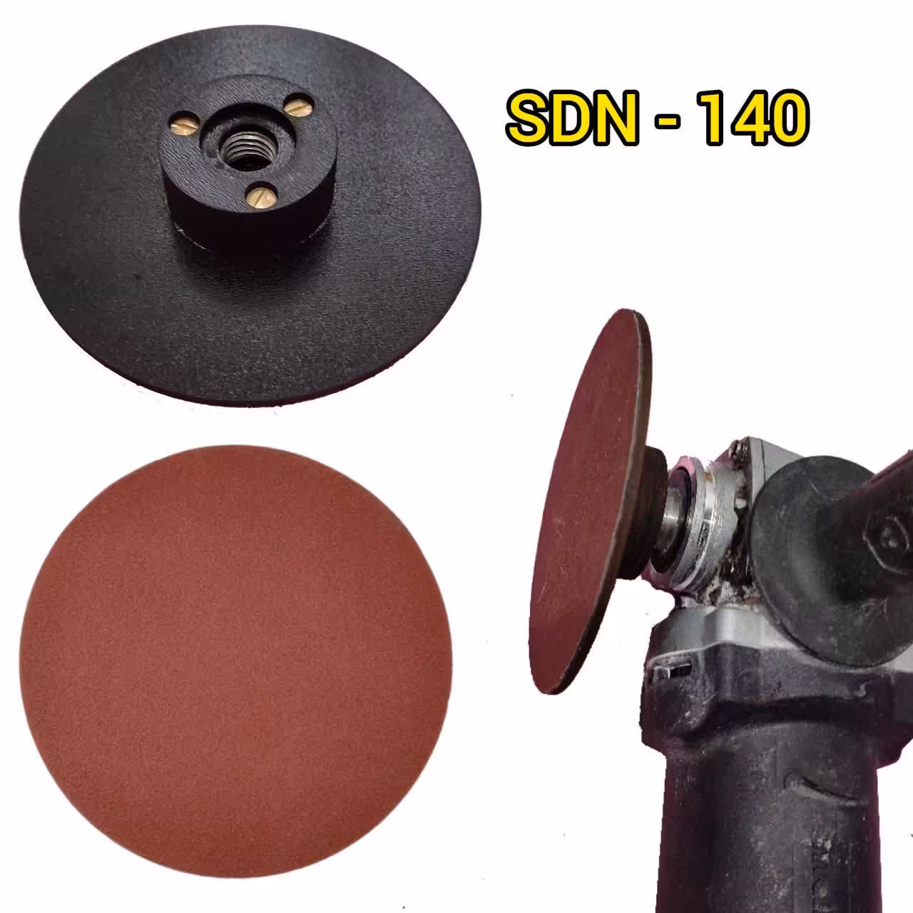 دیسک صفحه سنباده مهره دار سایز 140مارک کینگ اسپرت طرح آلمانی گرید 80 