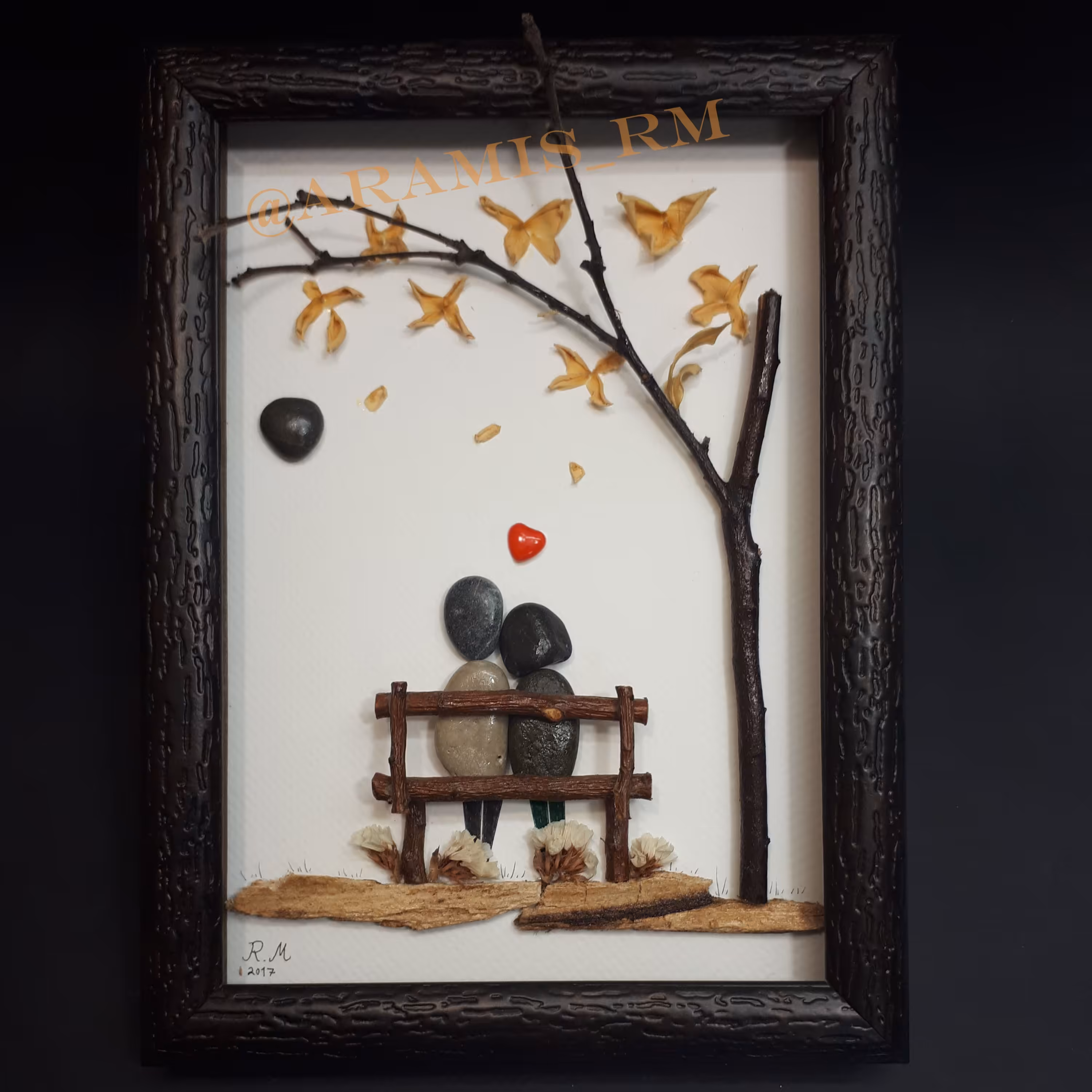 تابلو برجسته سنگی تم عاشقانه