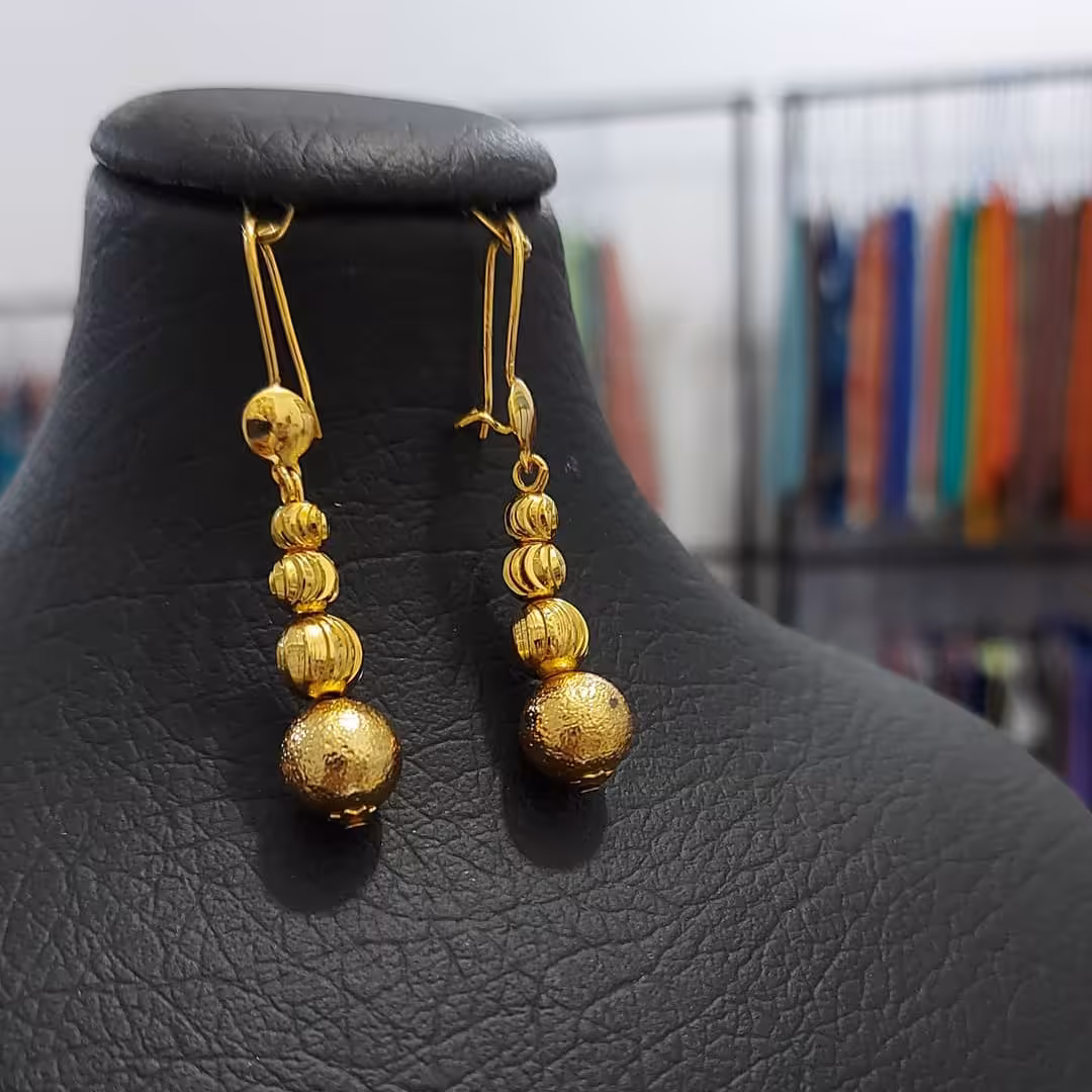 گوشواره رنگ ثابت طرح طلاکد41