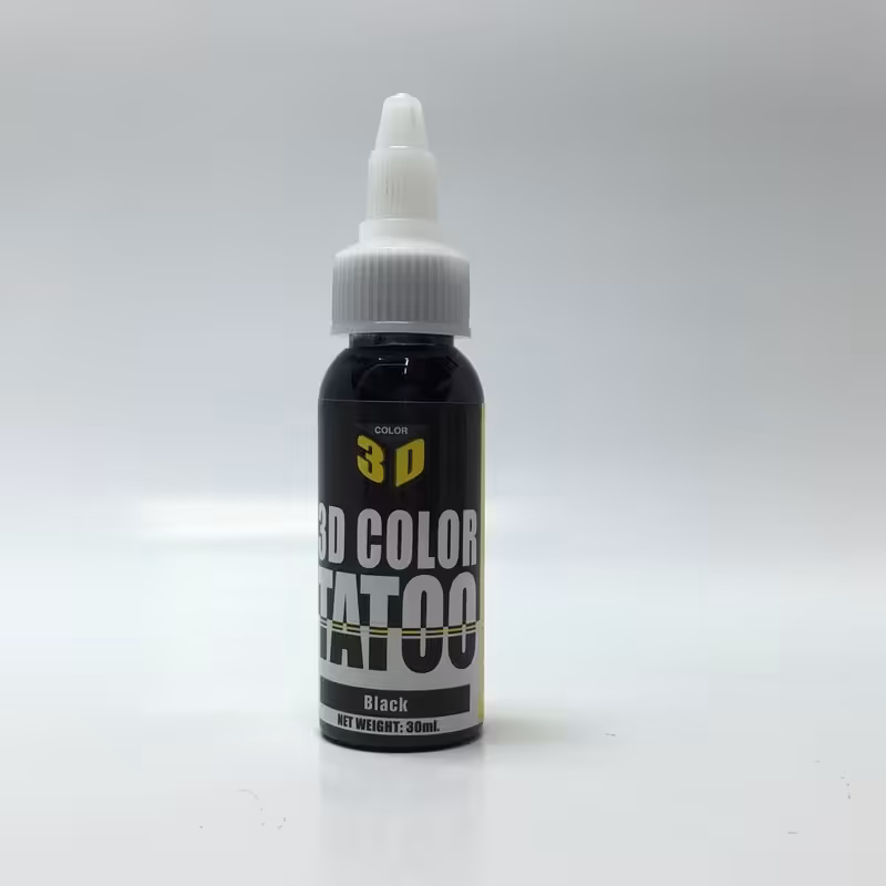 رنگ تاتو مشکی بلک تری دی 30ML میکروپیکمنتیشن ( هاشور )  3D