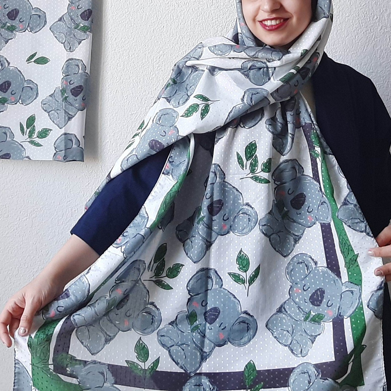 شال کوالا کد 4 طرح جدید فانتزی و بسیار خنک و با کیفیت