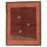 گبه دستباف سه متری شرکت سهامی فرش ایران طرح روستایی کد 610549