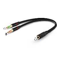  1به2 صدا و میکروفون(2نری-1مادگی)فلت