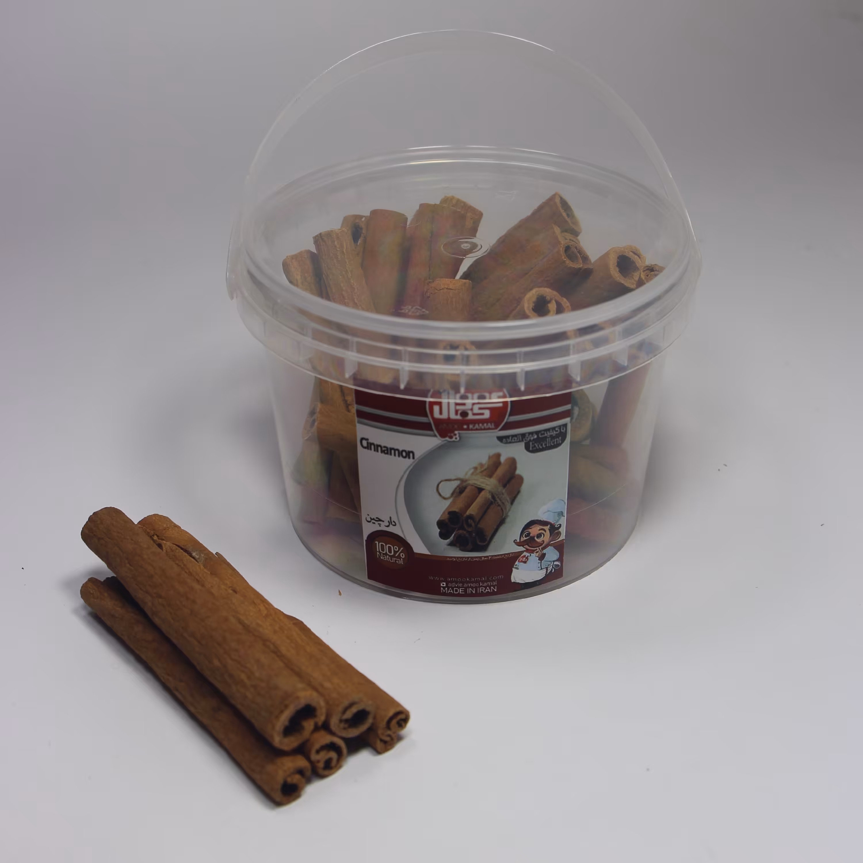 چوب دارچین سیگاری اعلا 50 گرمی دمنوشی سطلی