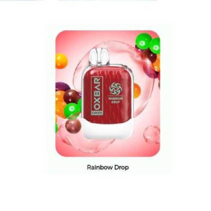 پاد یکبار مصرف 8000 پاف او ایکس بار OXBar قطره رنگین کمان