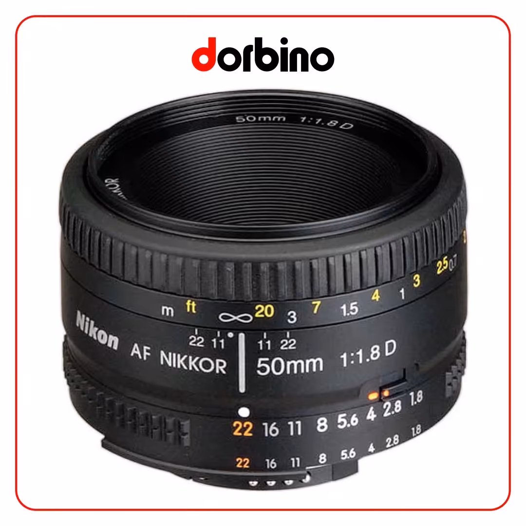لنز نیکون Nikon AF NIKKOR 50mm f/1.8D Lens - فروشگاه دوربین دوربینو