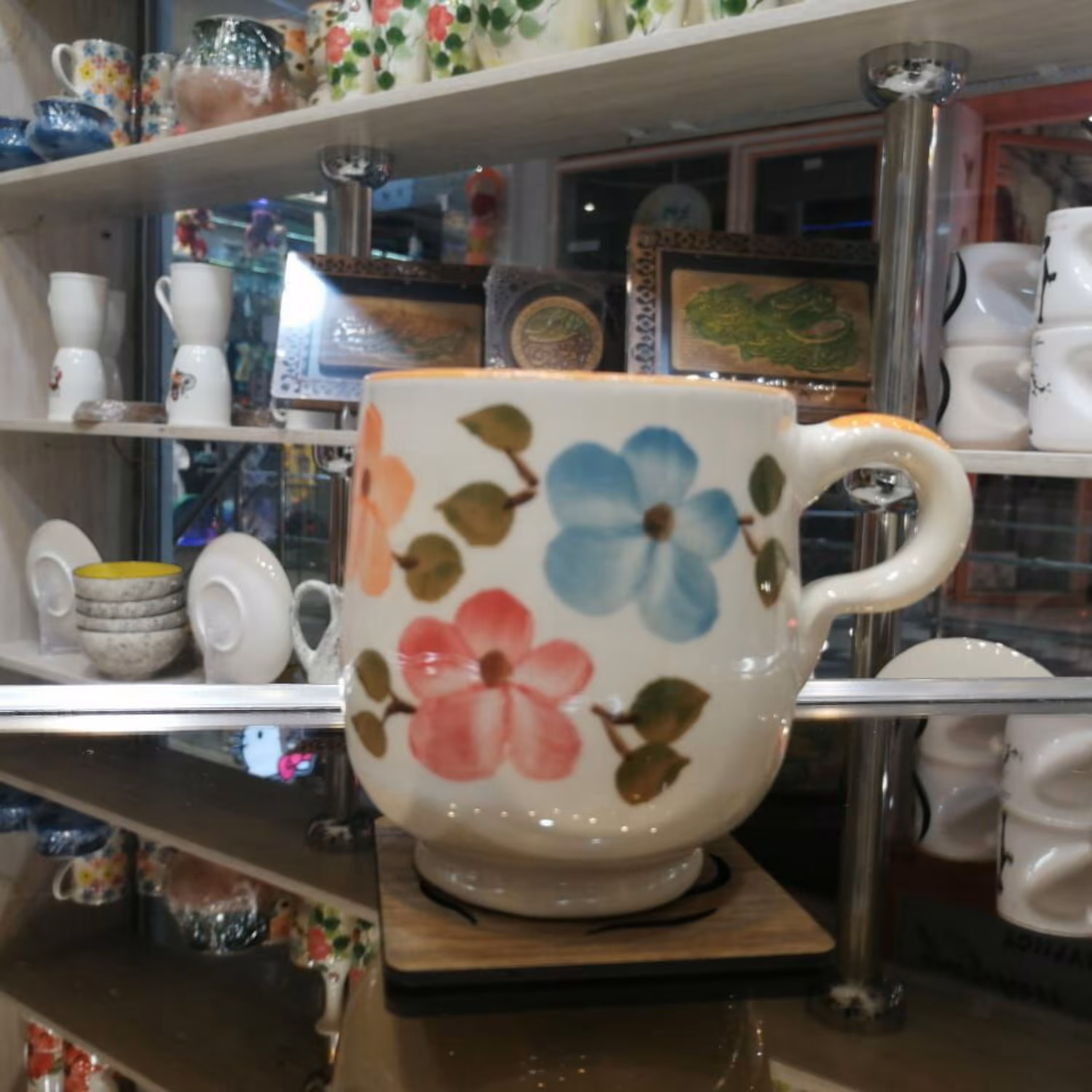 ماگ تپل گلدار