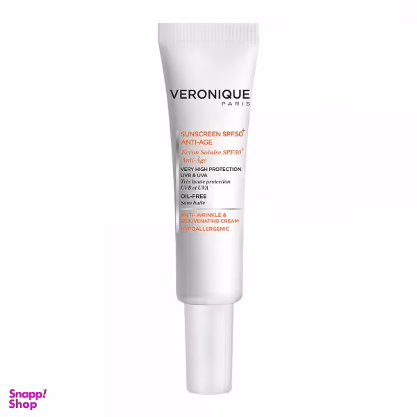 ضد آفتاب ضد چروک ورونیک (Veronique) فاقد چربی با +SPF50 حجم 40 میلی لیتر