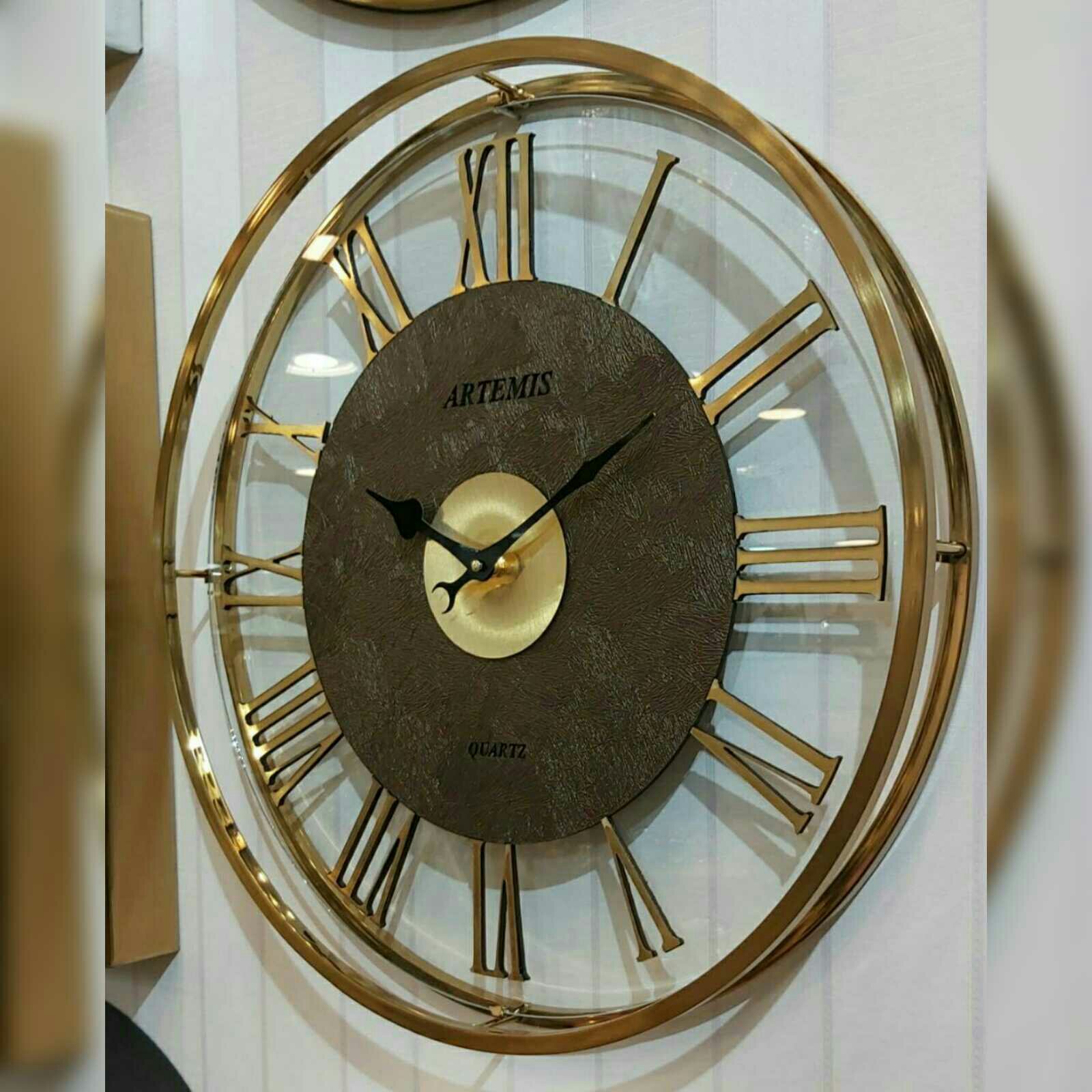 ساعت دیواری فلزی ابکاری فورتیک