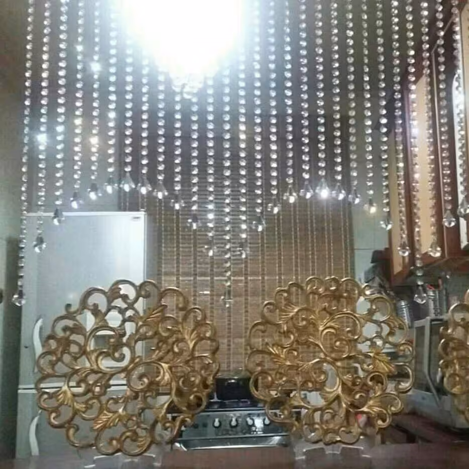 پرده کریستالی مدل هلال