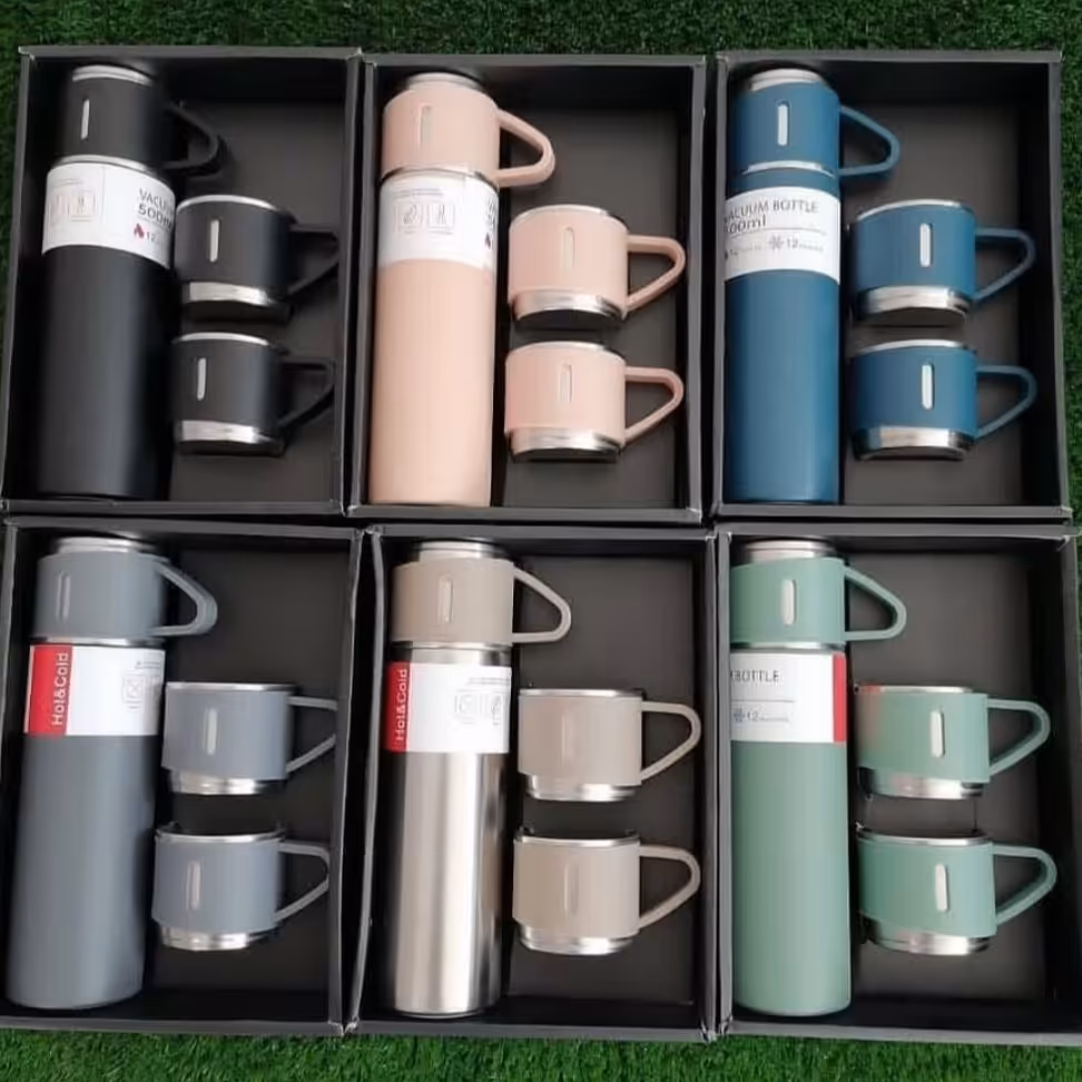 فلاسک سه کاپ در شش رنگ