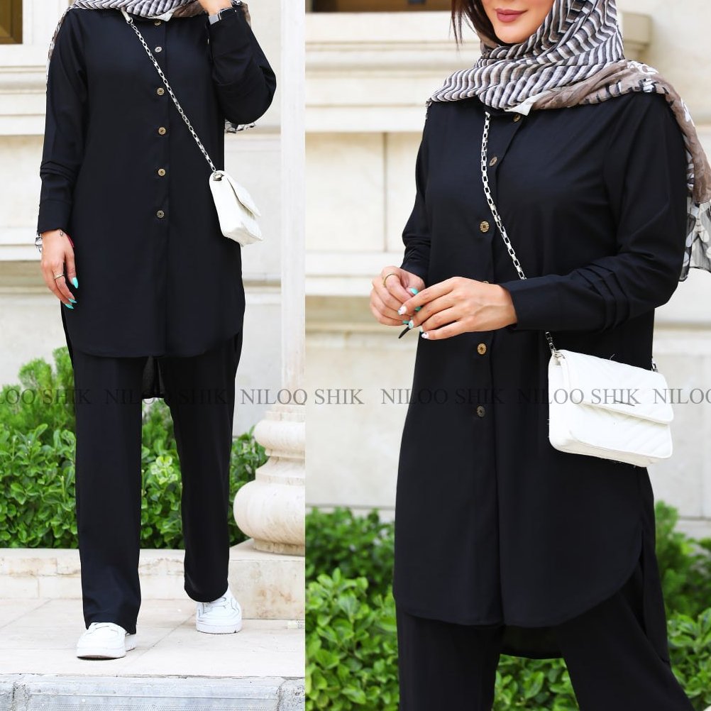 مانتو شلوار ست و زیبا مدل ھستی NLSH باارسال رایگان