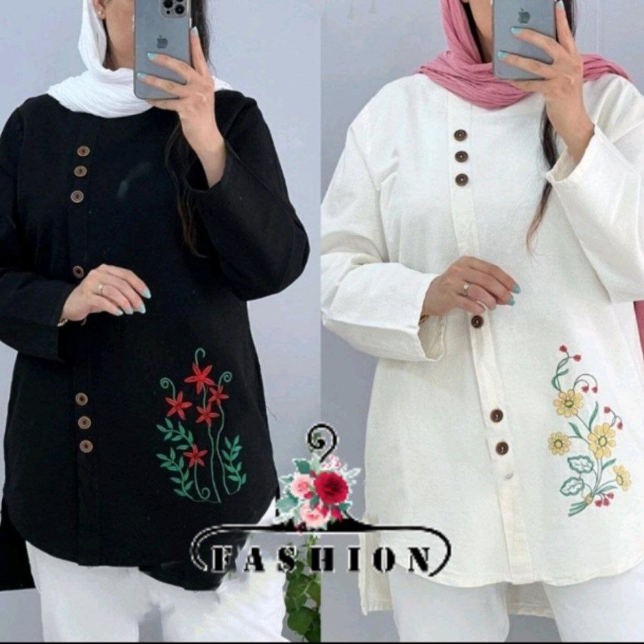 تونیک پایین گلدوزی