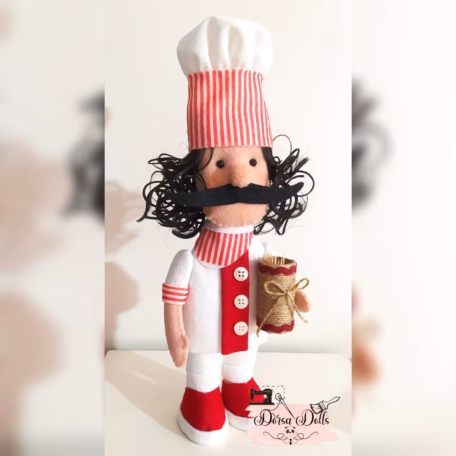 جاخلال دندونی نمدی،سراشپز نمدی،عروسک نمدی،زیبا و کاربردی