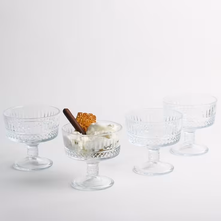 بستنی خوری ساغر شاپ مدل Elysia  پاشاباغچه کد 51749 مجموعه چهار تایی