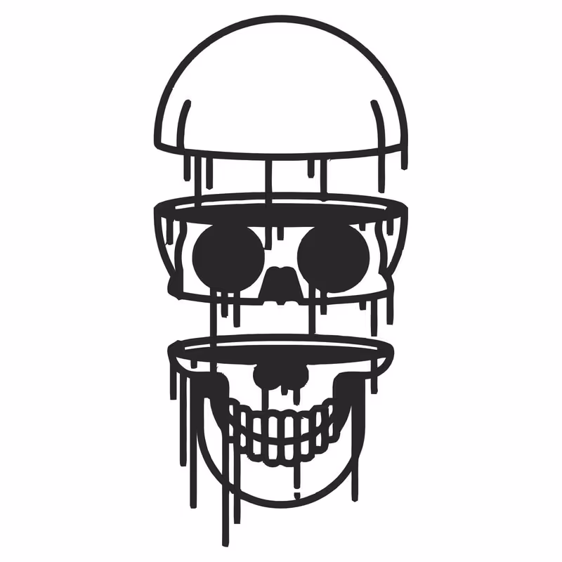 استیکر مدل اسکلت