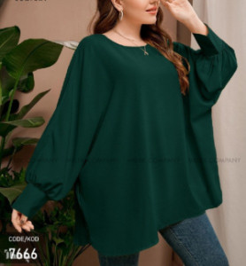 بلوز مجلسی یقه گرد آستین کیمونو