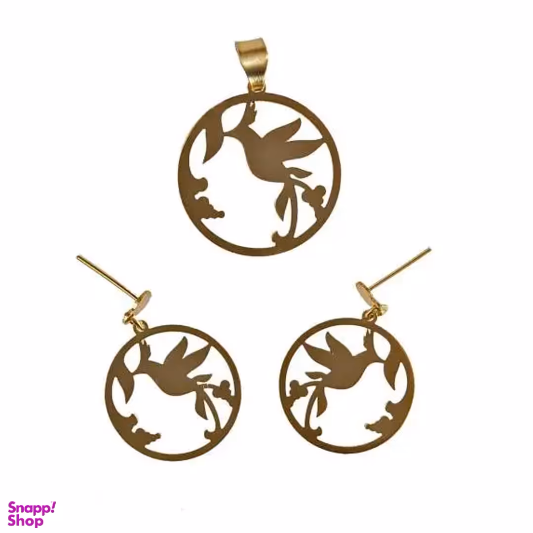 نیم ست طلا 18 عیار سانا گالری مدل D409