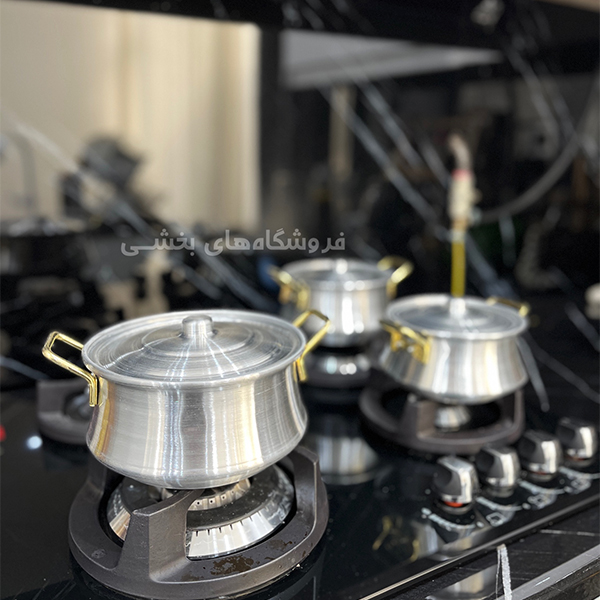 قابلمه روحي دسته طلايي 3 عددي