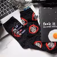 جوراب la casa de papel ساقدار  تا به تا نخ پنبه فری سایز