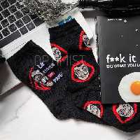 جوراب la casa de papel ساقدار  تا به تا نخ پنبه فری سایز