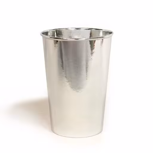 سطل پاپ کورن متالایز نقره ای