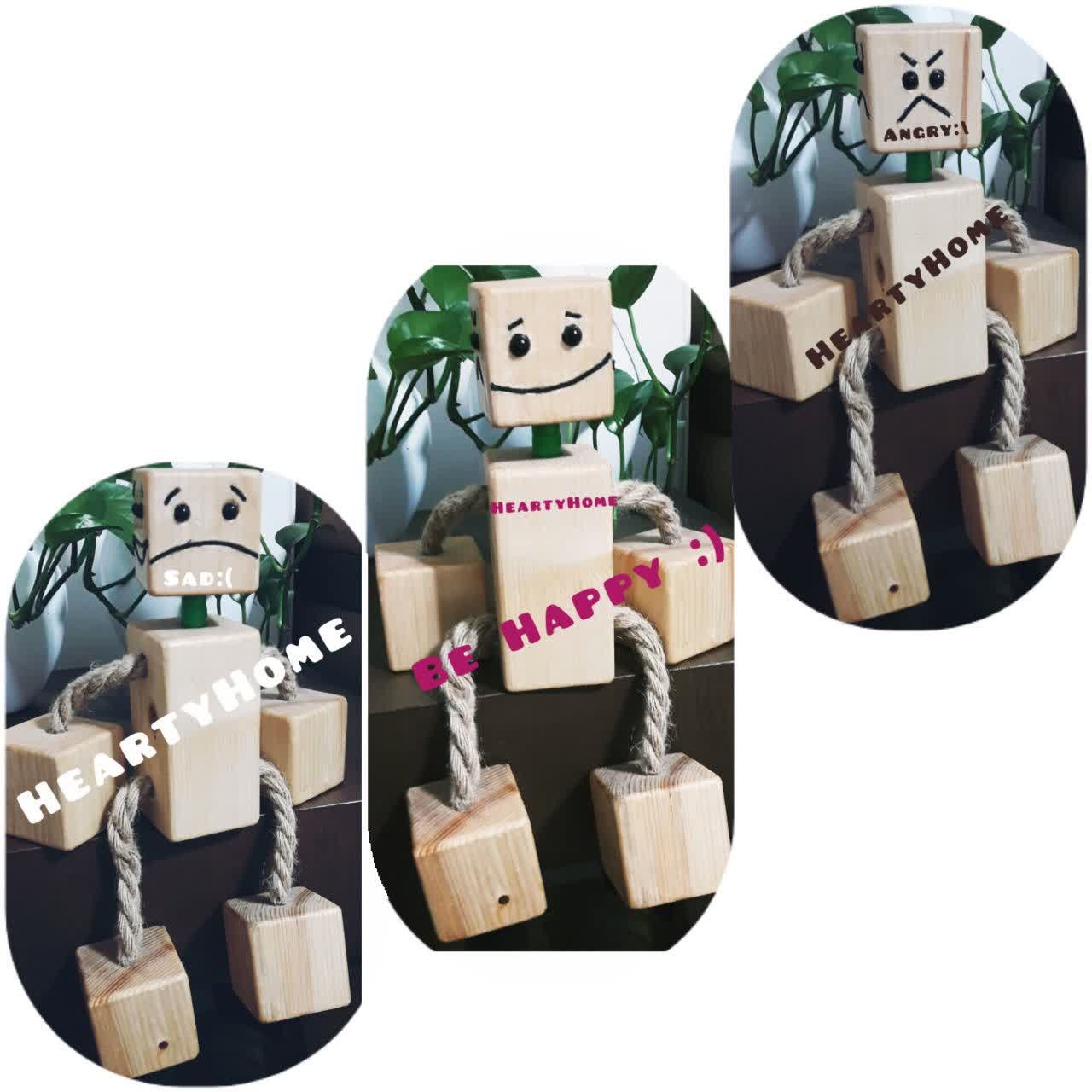 عروسک چوبی 4چهره