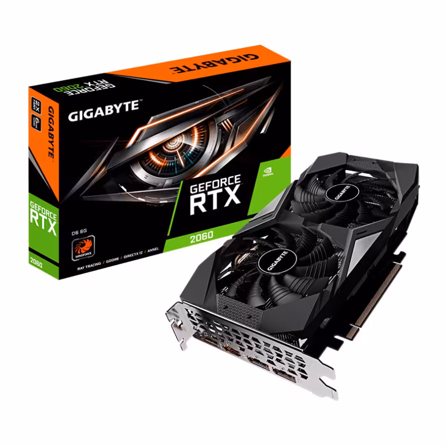 کارت گرافیک گیگابایت GeForce RTX 2060 D6 6G