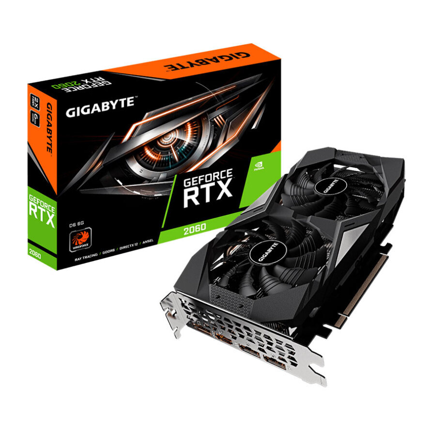 کارت گرافیک گیگابایت GeForce RTX 2060 D6 6G
