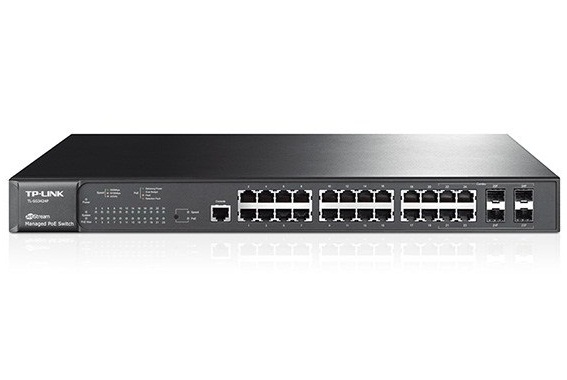 سوييچ مديريتي گيگابيتي 24 پورت PoE Plus تي پي-لينک مدل TL-SG3424P به همراه 4 پورت Combo SFP