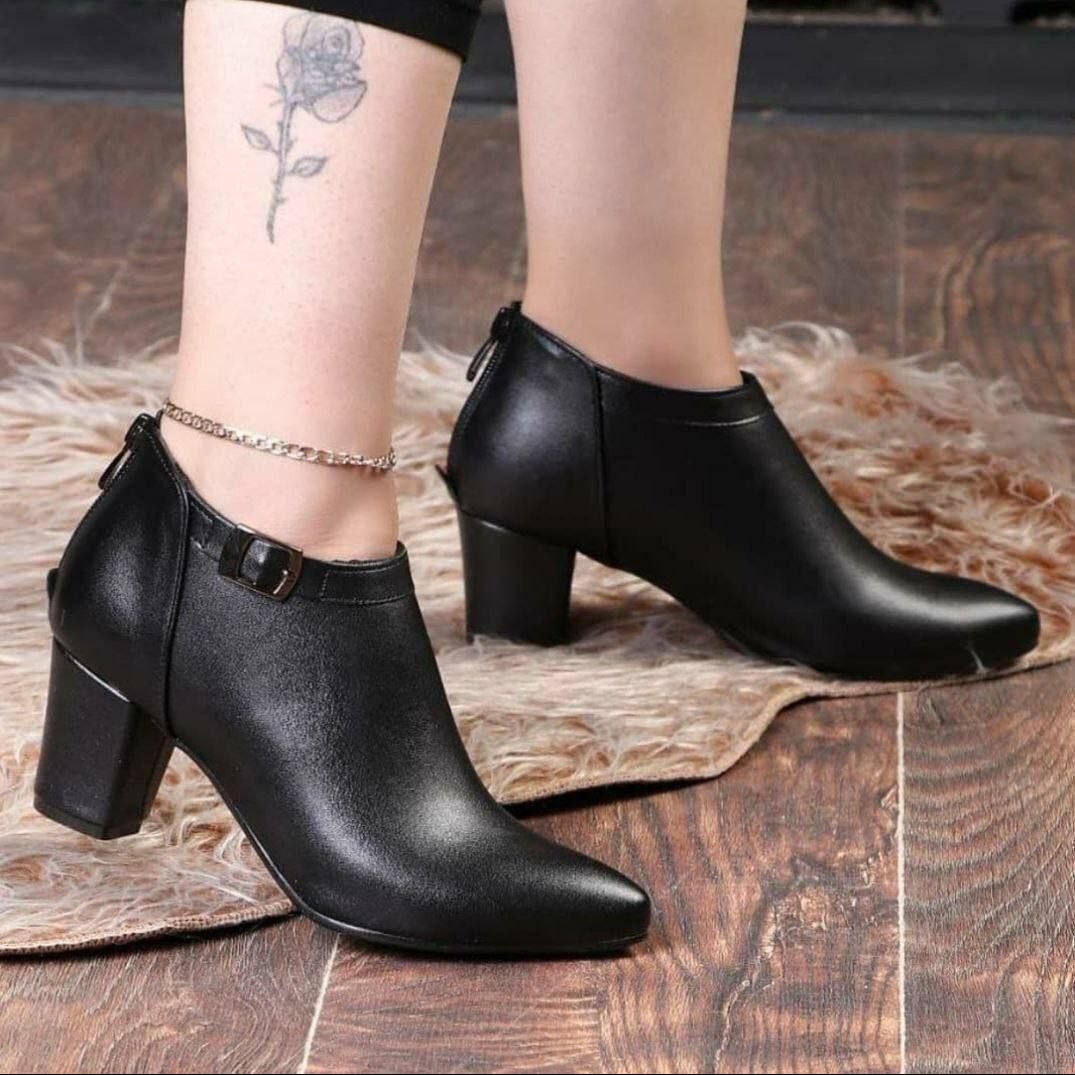 بمب فروش شارژ مجدد کفش پاشنه 5سانت مشکی