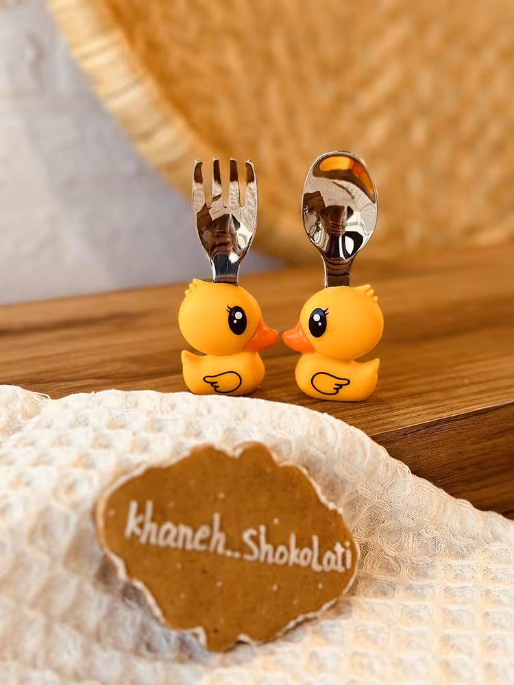 قاشق چنگال فانتزی اردک کد00918