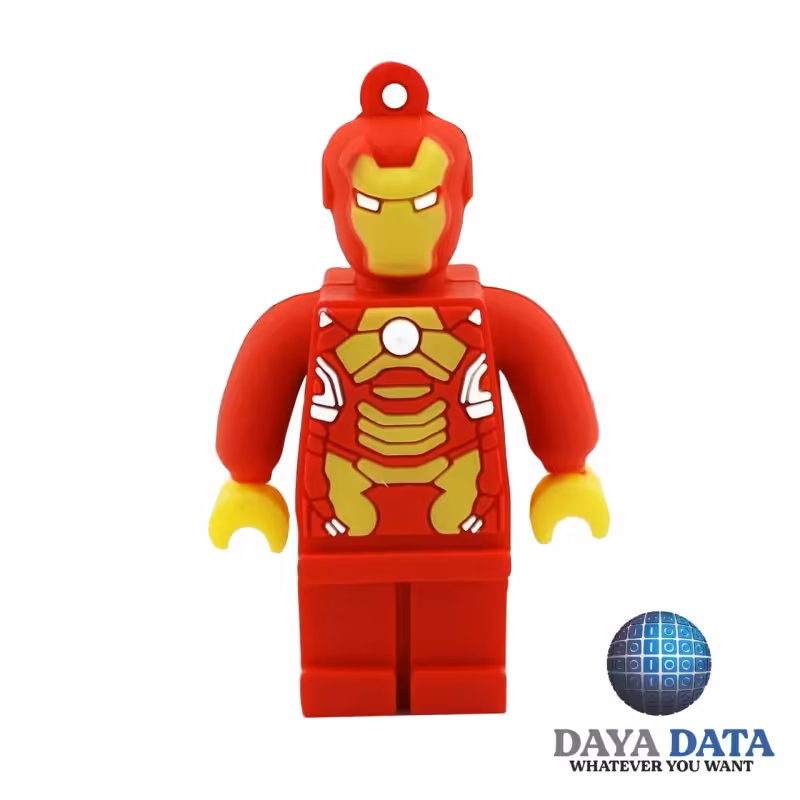 فلش مموری فانتزی دایا دیتا لگو مرد آهنی مدلPC1052-5 ظرفیت64GB-USB2رنگ قرمز