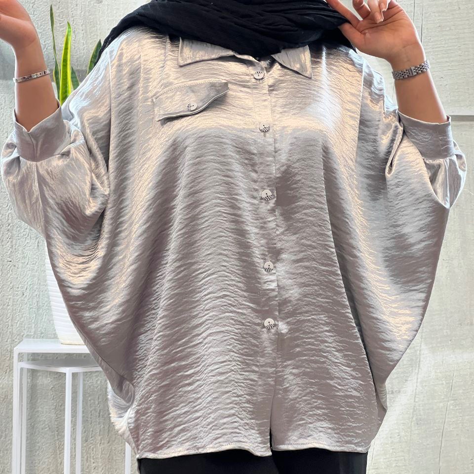 پانچ زنانه ابروبادی کریستال شاین دار تک رنگ و فری سایز