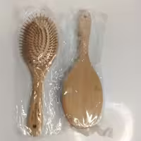 برس مو چوبی بامبو ولنسی اصلی جهت درمان و جلوگیری از موخوره و الکتریسیته ساکن مو برس چوبی