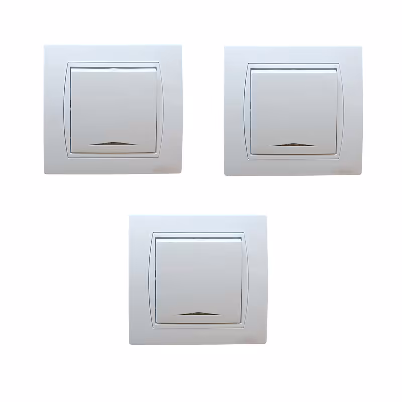 کلید یک پل پارت الکتریک مدل Azin مجموعه 3 عددی