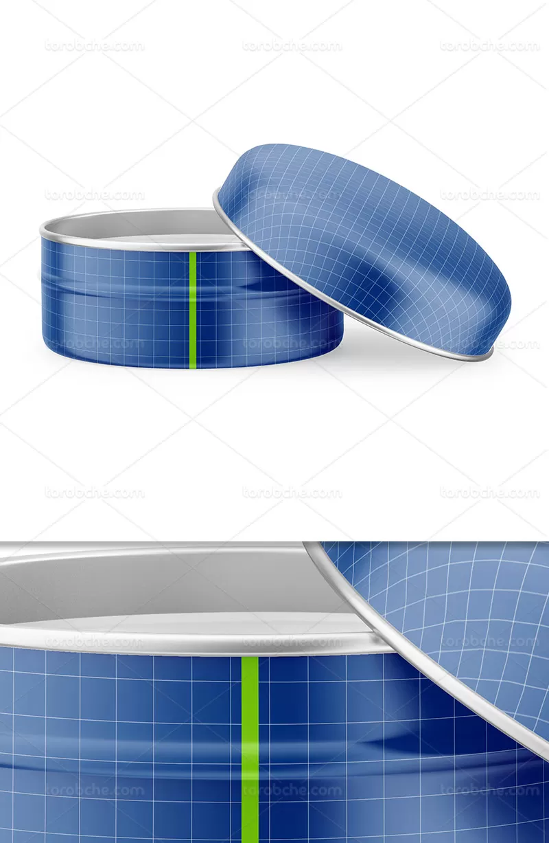 موکاپ قوطی کرم فلزی | گرافیک با طعم تربچه