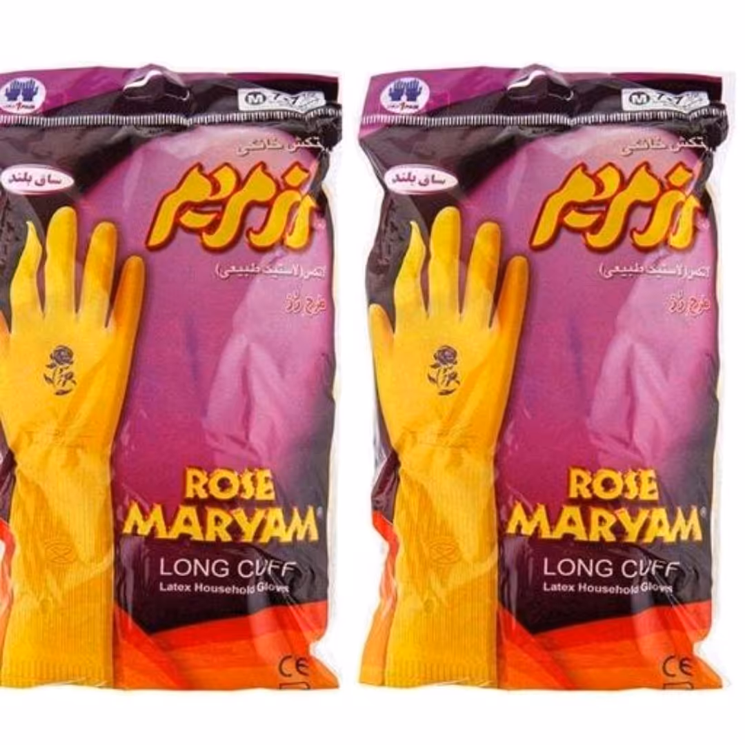 دستکش آشپزخانه 3 لایه پنبه ای ساق بلند